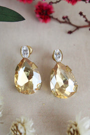 My Doris Gem Cut Single Drop Earrings