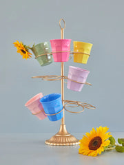 Melamine Cups in Assorted Colours - Set of 6