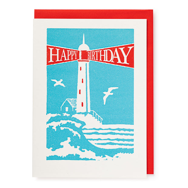 Archivist Happy Birthday Lighthouse Card