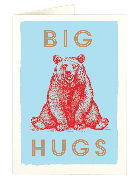 Archivist Big Bear Hugs Card