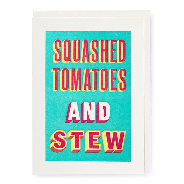 Archivist Squashed Tomatoes Type Card