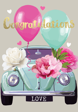 Sarah Kelleher Congratulations Love Card