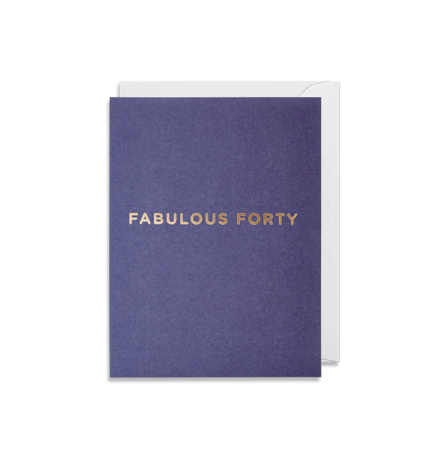 Mini Fabulous Forty Card