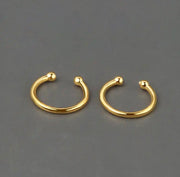 Simple Ear Cuffs in Silver or Gold
